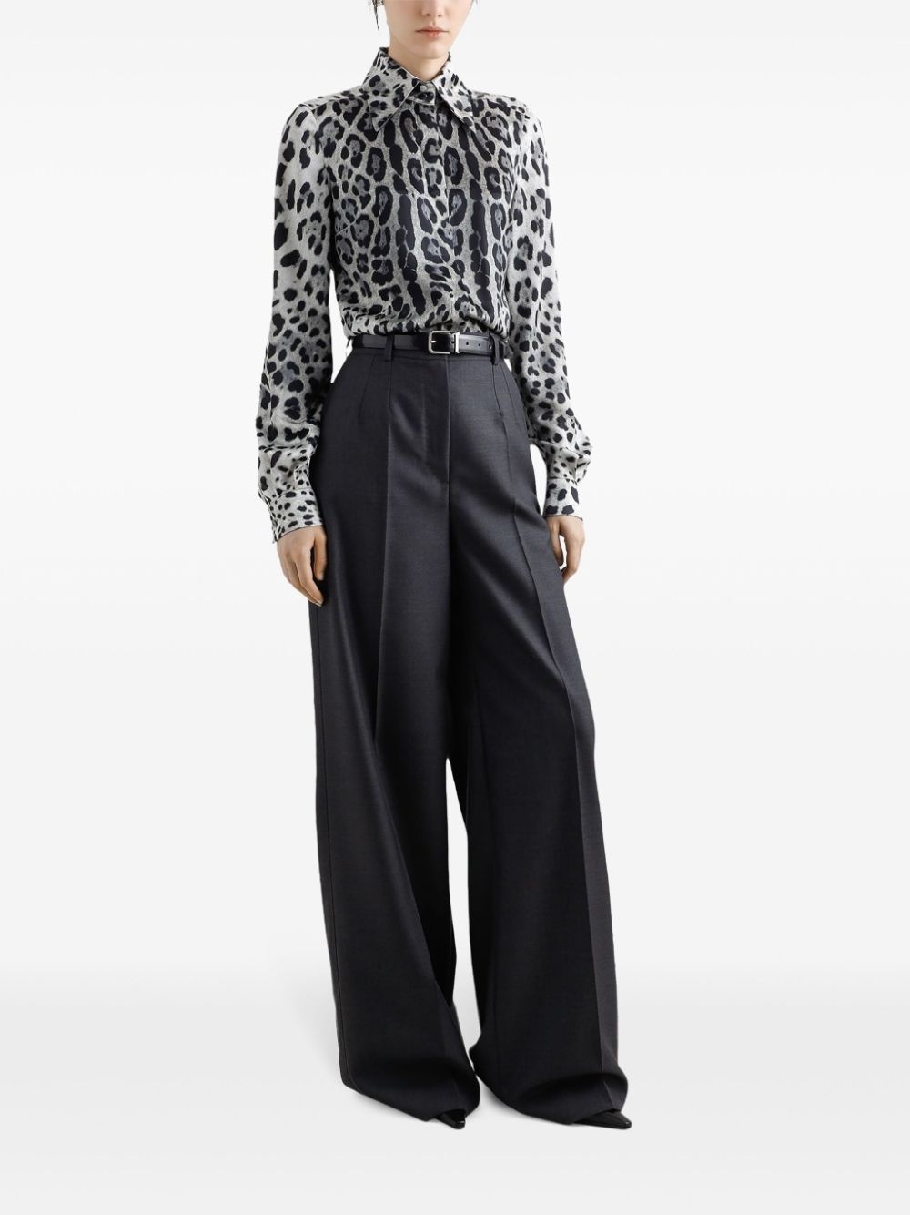leopard-print blouse - 2