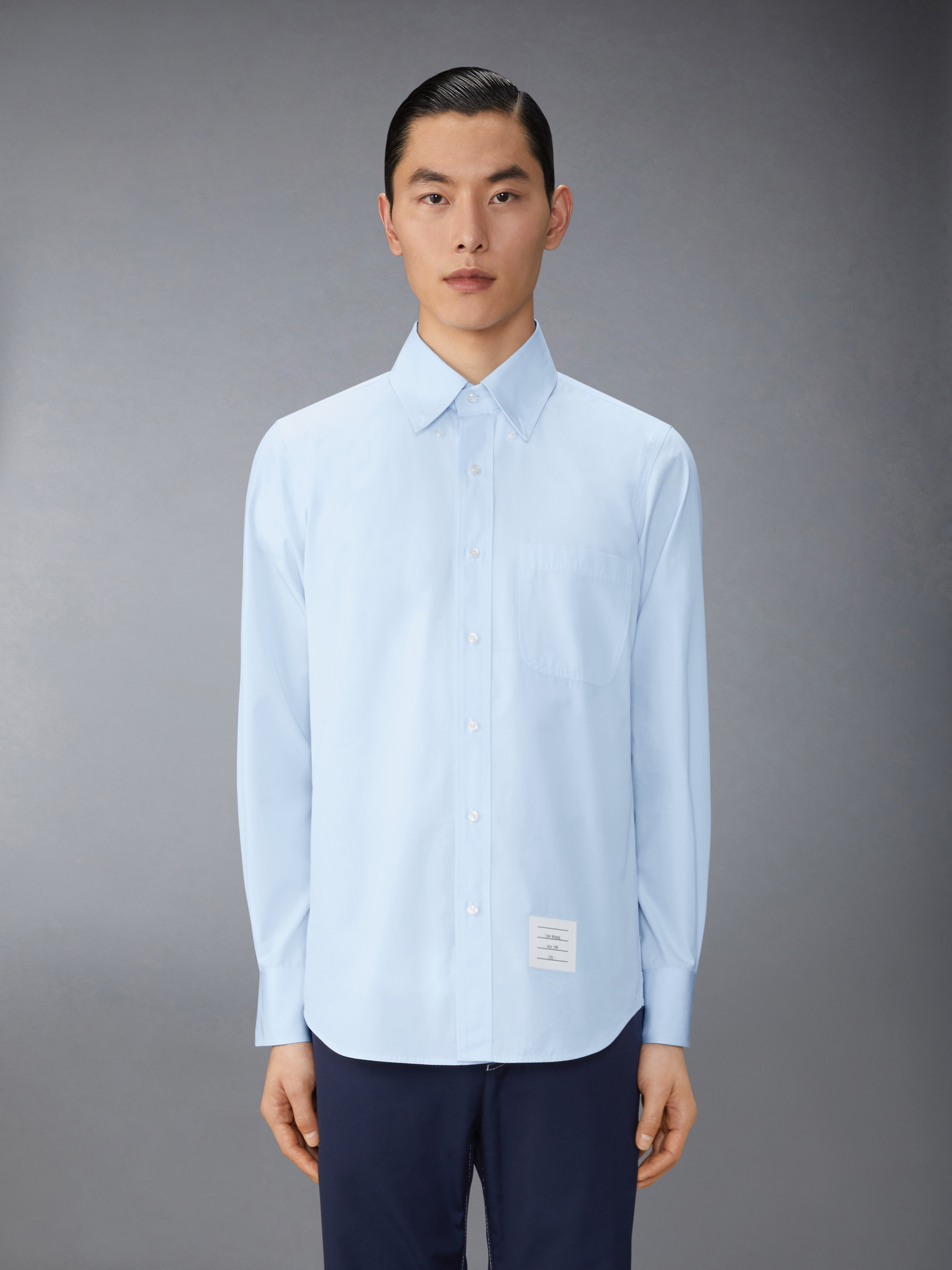 pointed-collar cotton shirt - 3