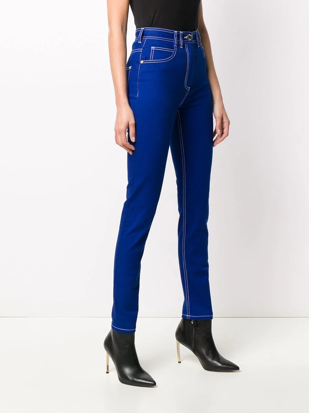 high-waist skinny jeans - 3