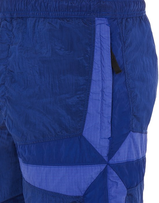 B0142 NYLON METAL IN ECONYL® REGENERATED NYLON_ STAR INLAY_ GARMENT DYED ULTRAMARINE BLUE - 4