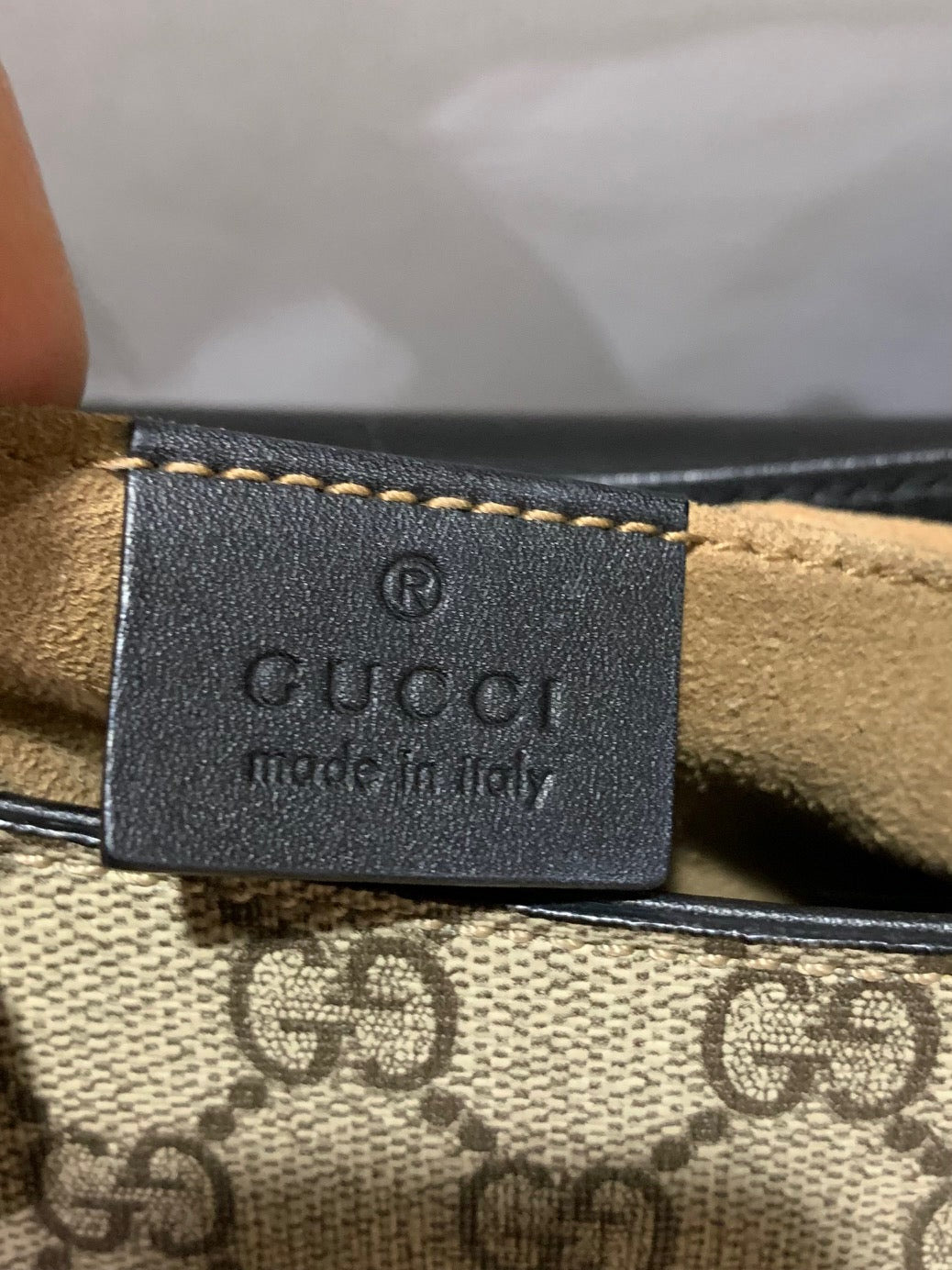 Gucci GG Supreme Web Padlock Black Messenger Shoulder Bag - 14