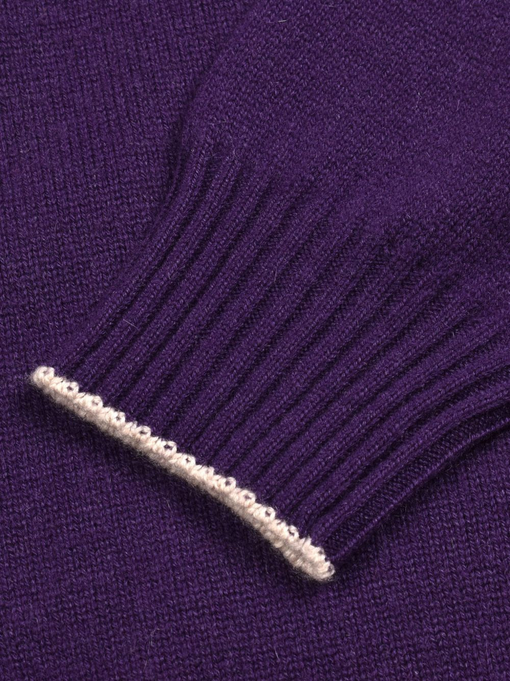 turtleneck ribbed-cuff sweater - 5