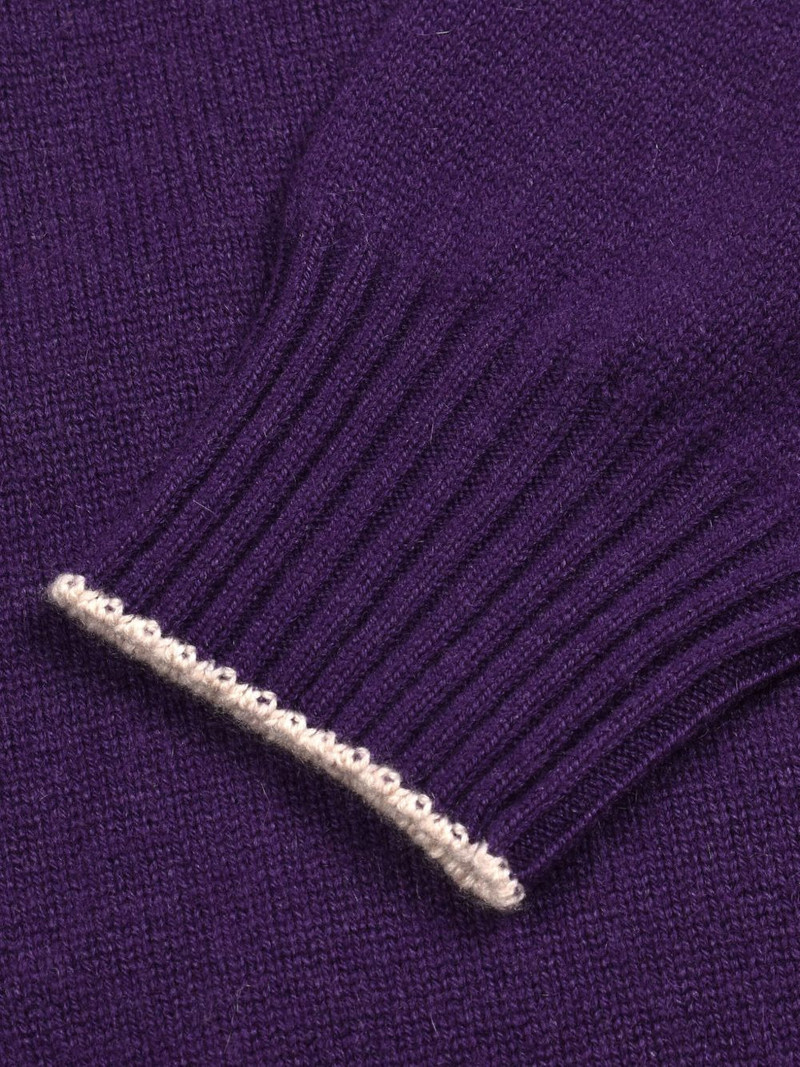turtleneck ribbed-cuff sweater 5