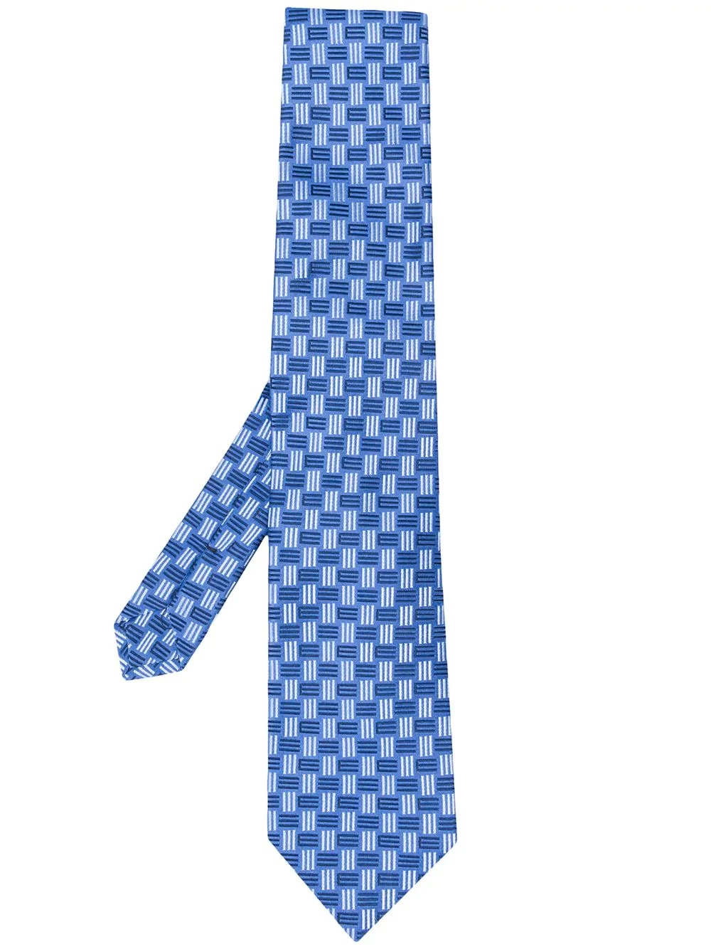 monogram jacquard silk tie - 1