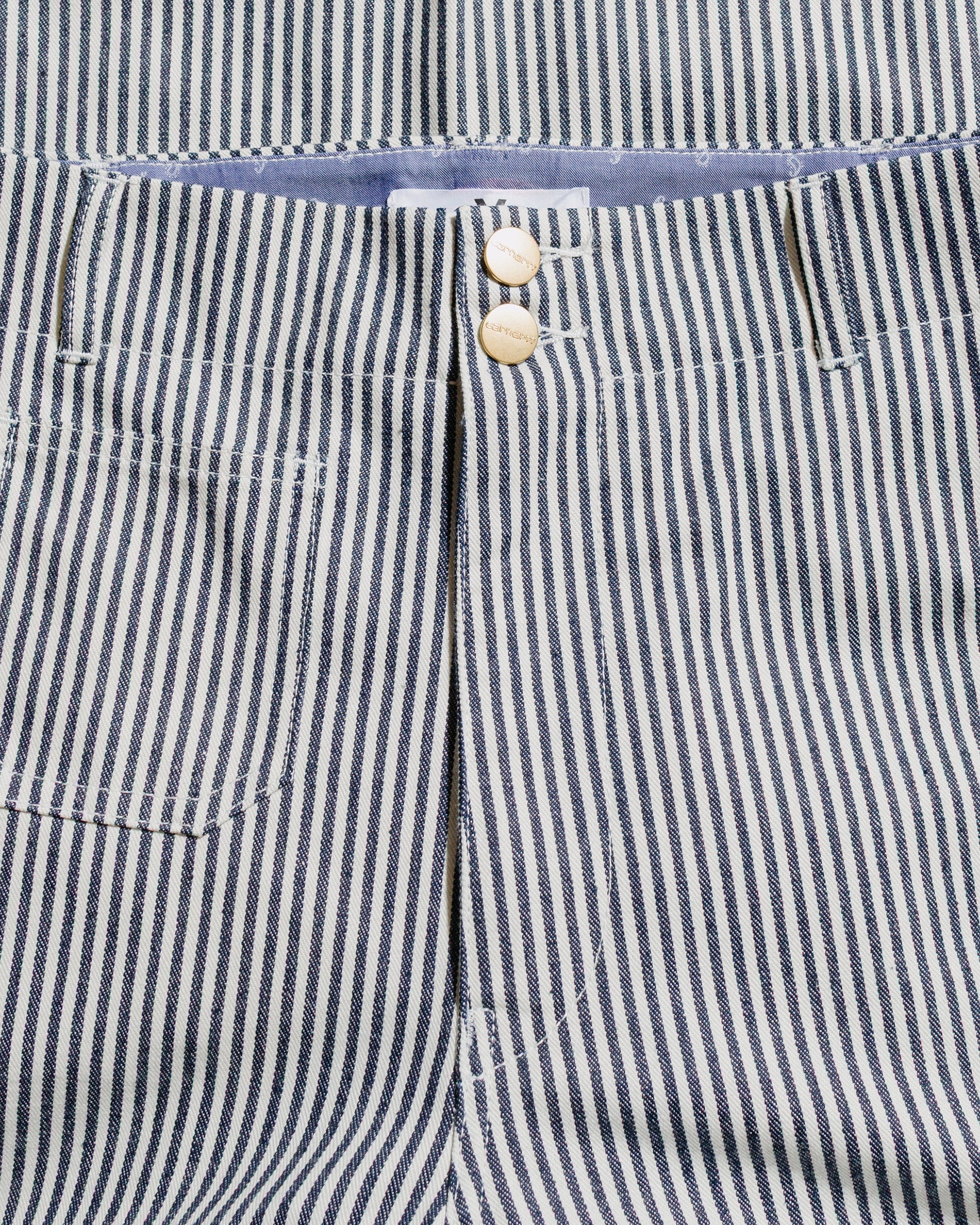 Carhartt W.I.P. Striped Pant Indigo/White - 5