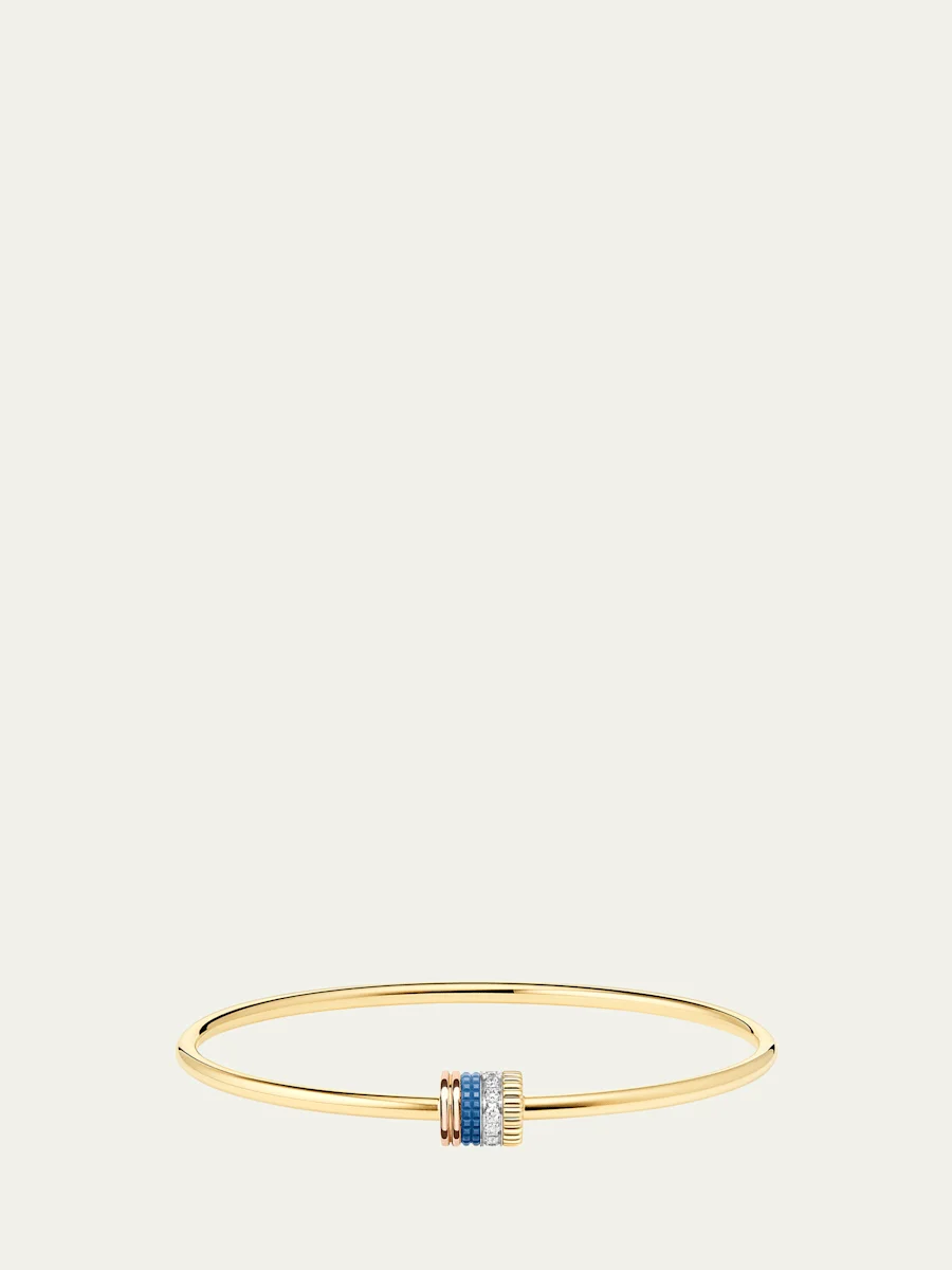 18K Yellow, Rose, and White Gold Quatre Blue Edition Bracelet with Diamonds - 1