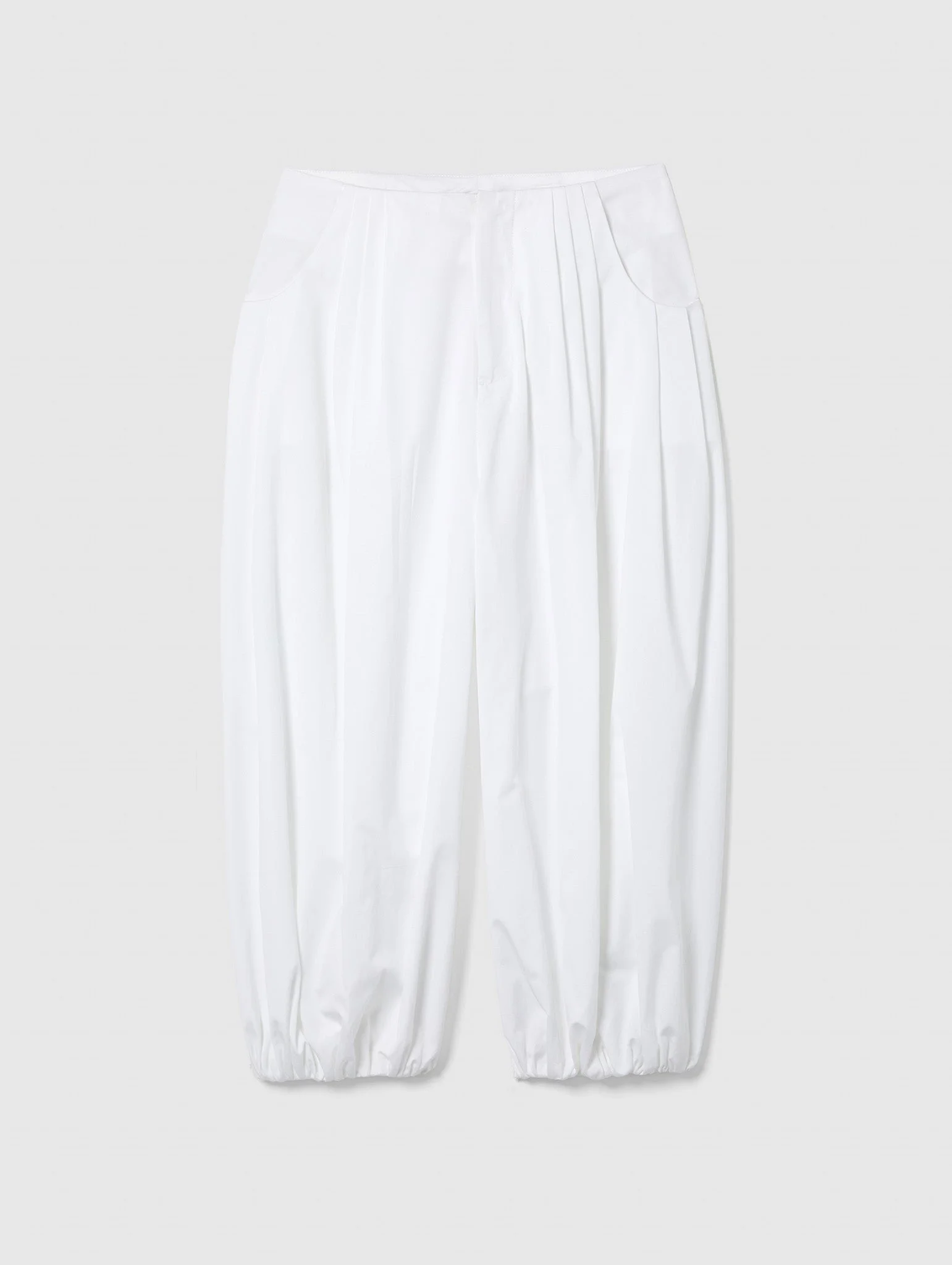 ARDEN BALLOON TROUSERS WHITE - 1