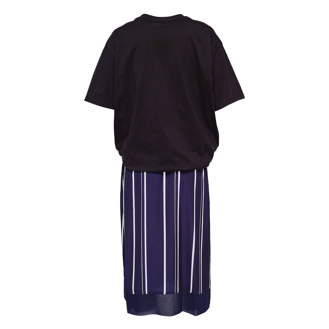 Draped T-Shirt Slip Combo Dress - 2
