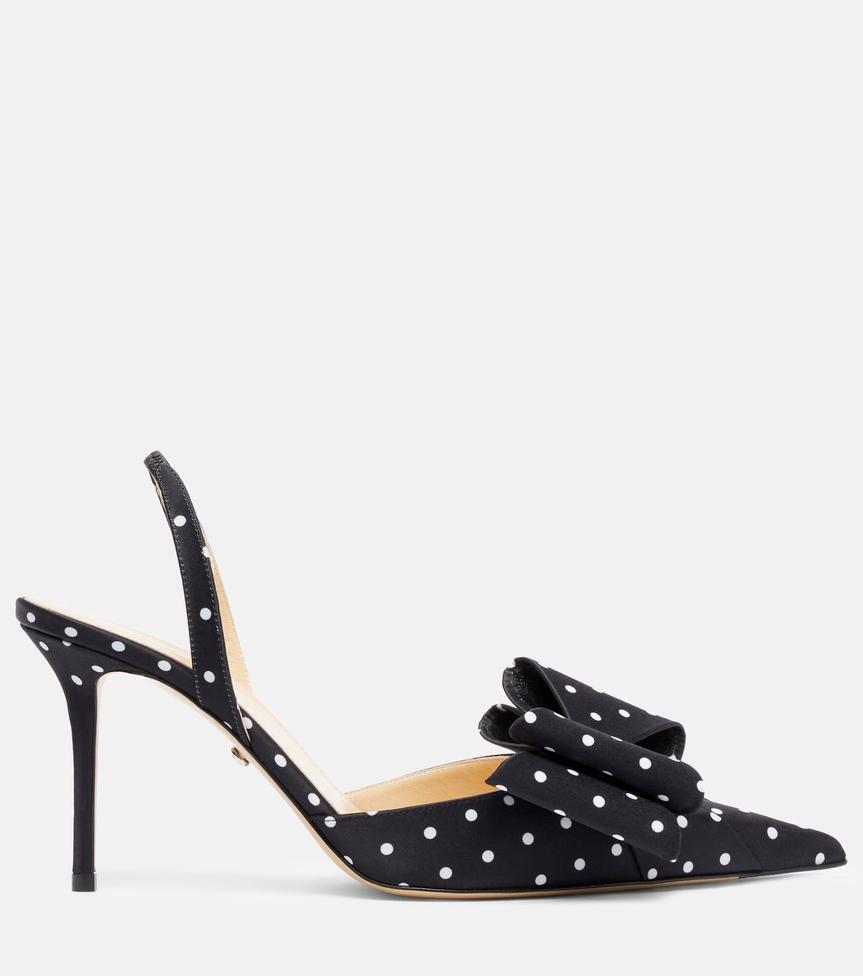 Le Cadeau 85 polka-dot satin pumps - 4