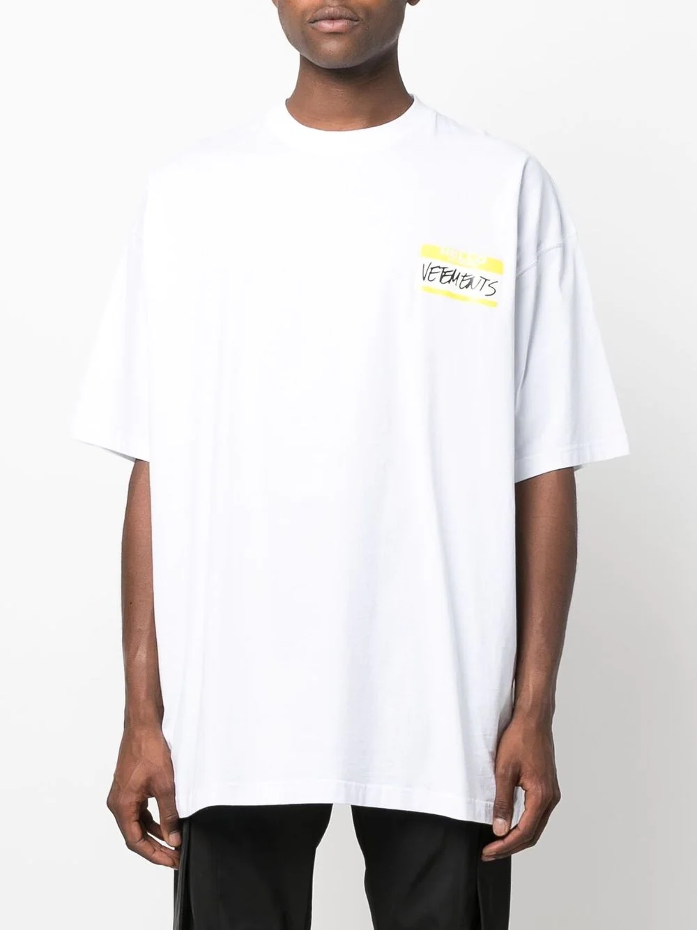 name-tag short-sleeve T-shirt - 4