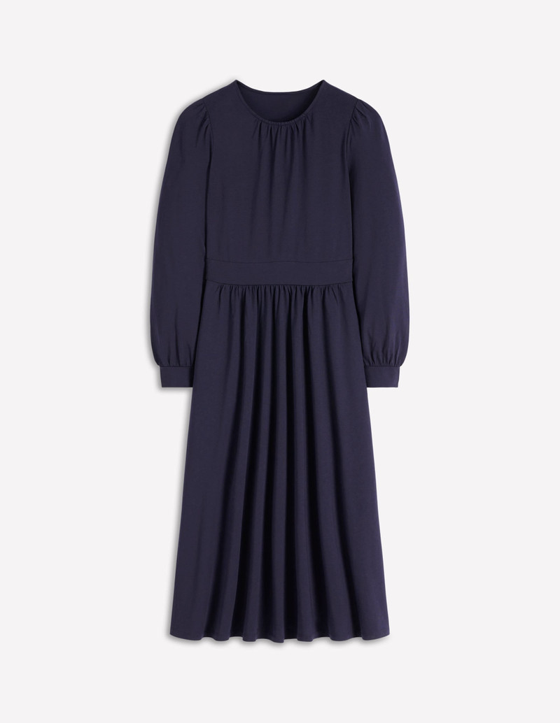 Alexandra Jersey Midi Dress-Navy 1