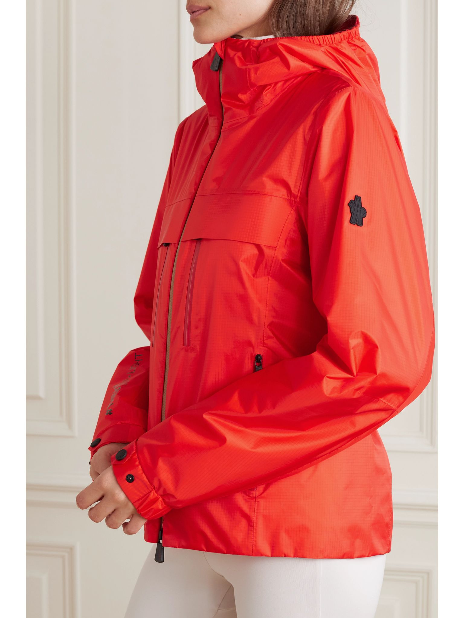 Vouvry hooded GORE-TEX ripstop down jacket Bright orange - 3