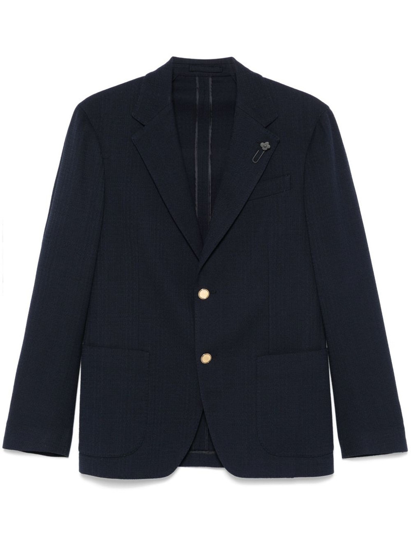 brooch-detail blazer 1