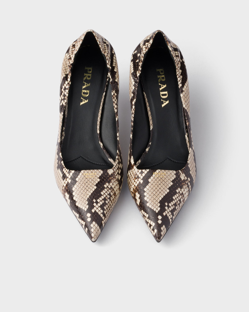 Printed Ayers leather pumps 4