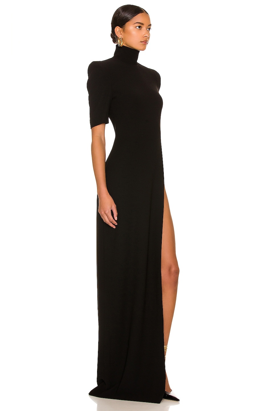 High Slit T-Neck Gown - 2