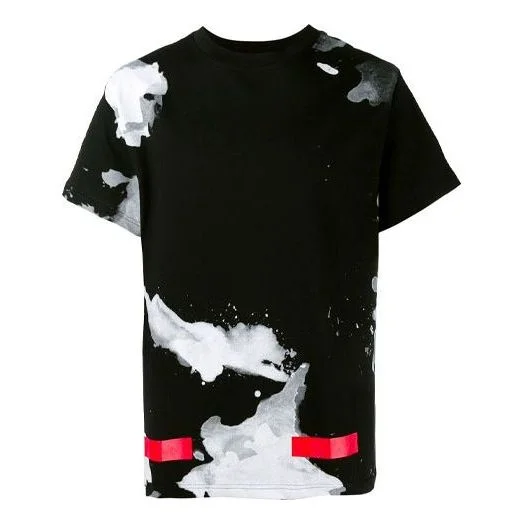 Off-White Splash Ink Short Sleeve Black OMAA002F161980239920 - 1