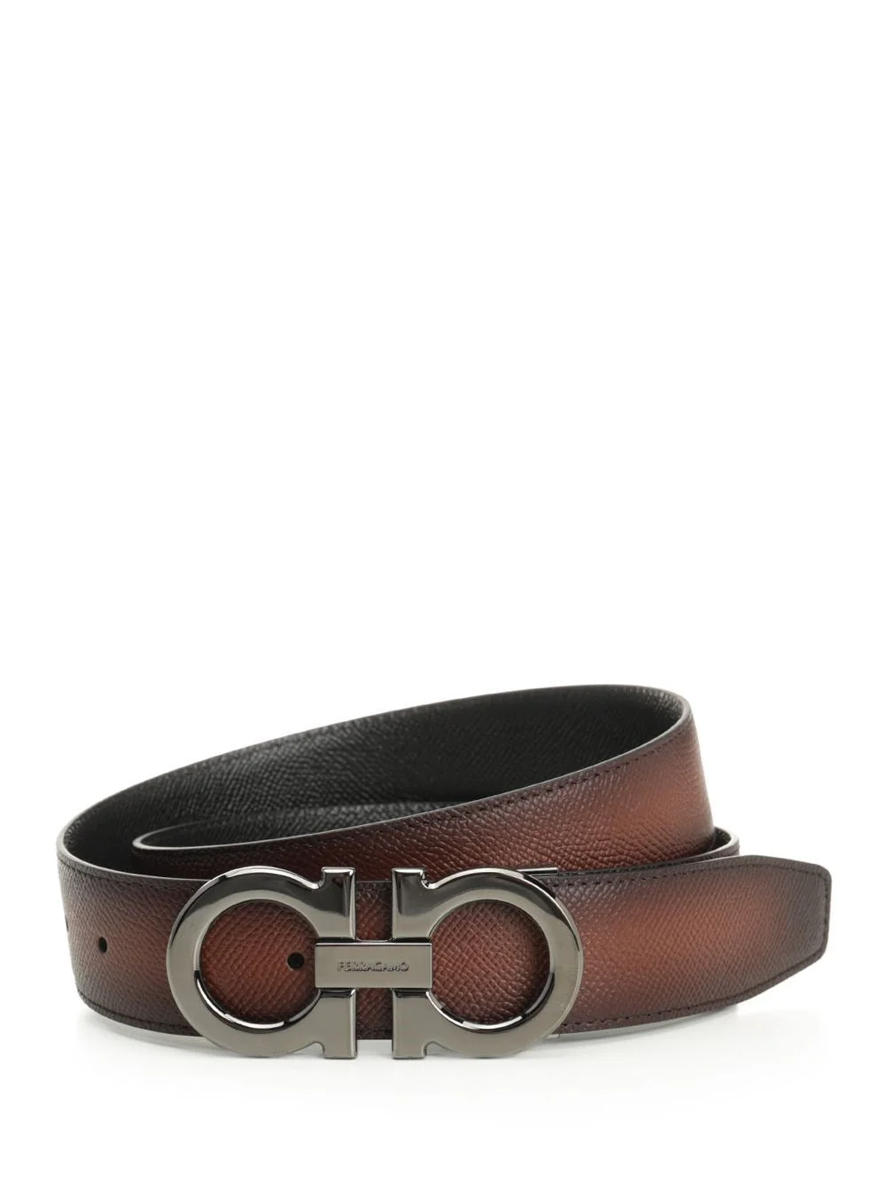 Ferragamo Men Reversible And Adjustable "Gancini" Belt - 1