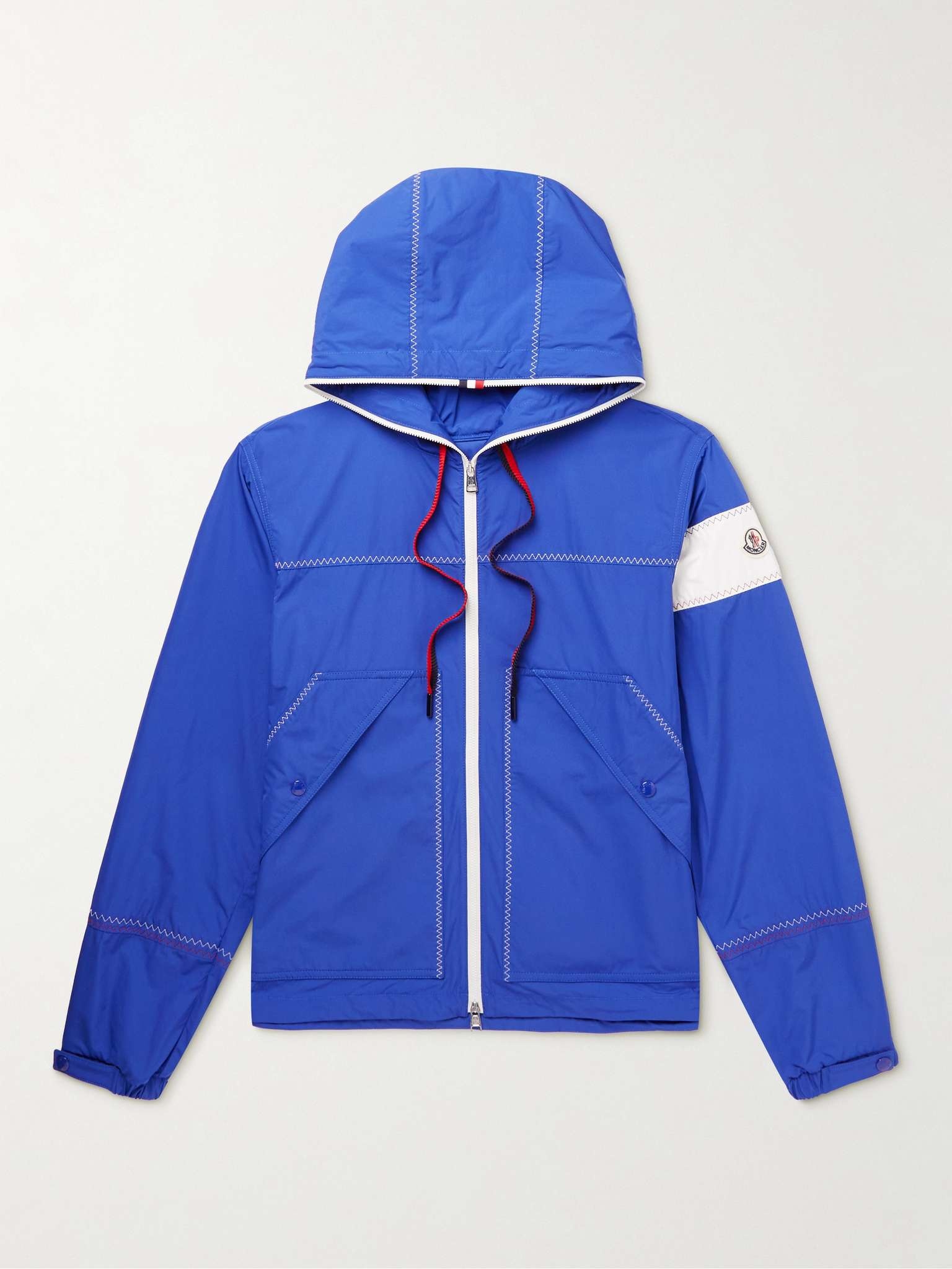 Fujio Logo-Appliquéd Shell Hooded Jacket - 1