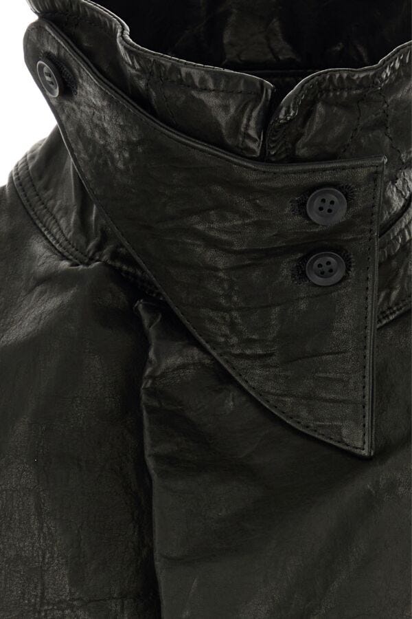 Slate leather jacket - 3