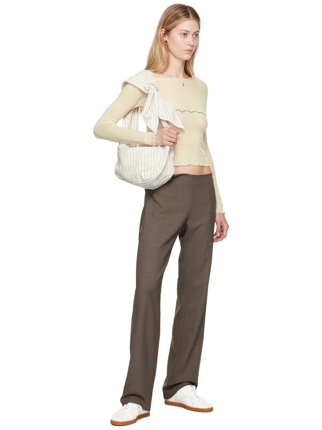 Beige Tabbys Star Long Sleeve T-Shirt - 4
