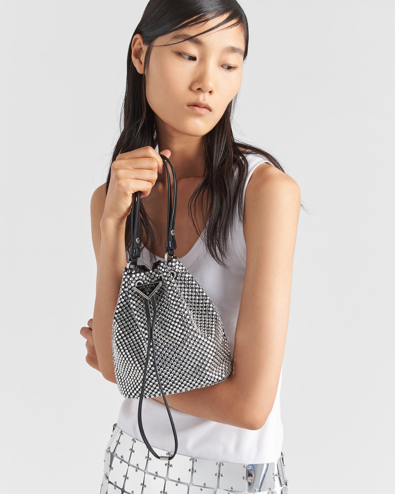 Prada Satin mini-bag with crystals outlook