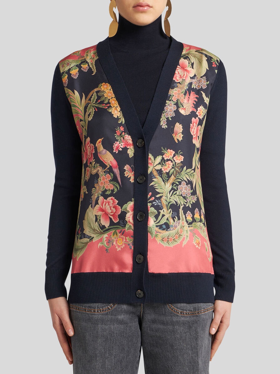 WOOL CARDIGAN WITH PRINT - 2