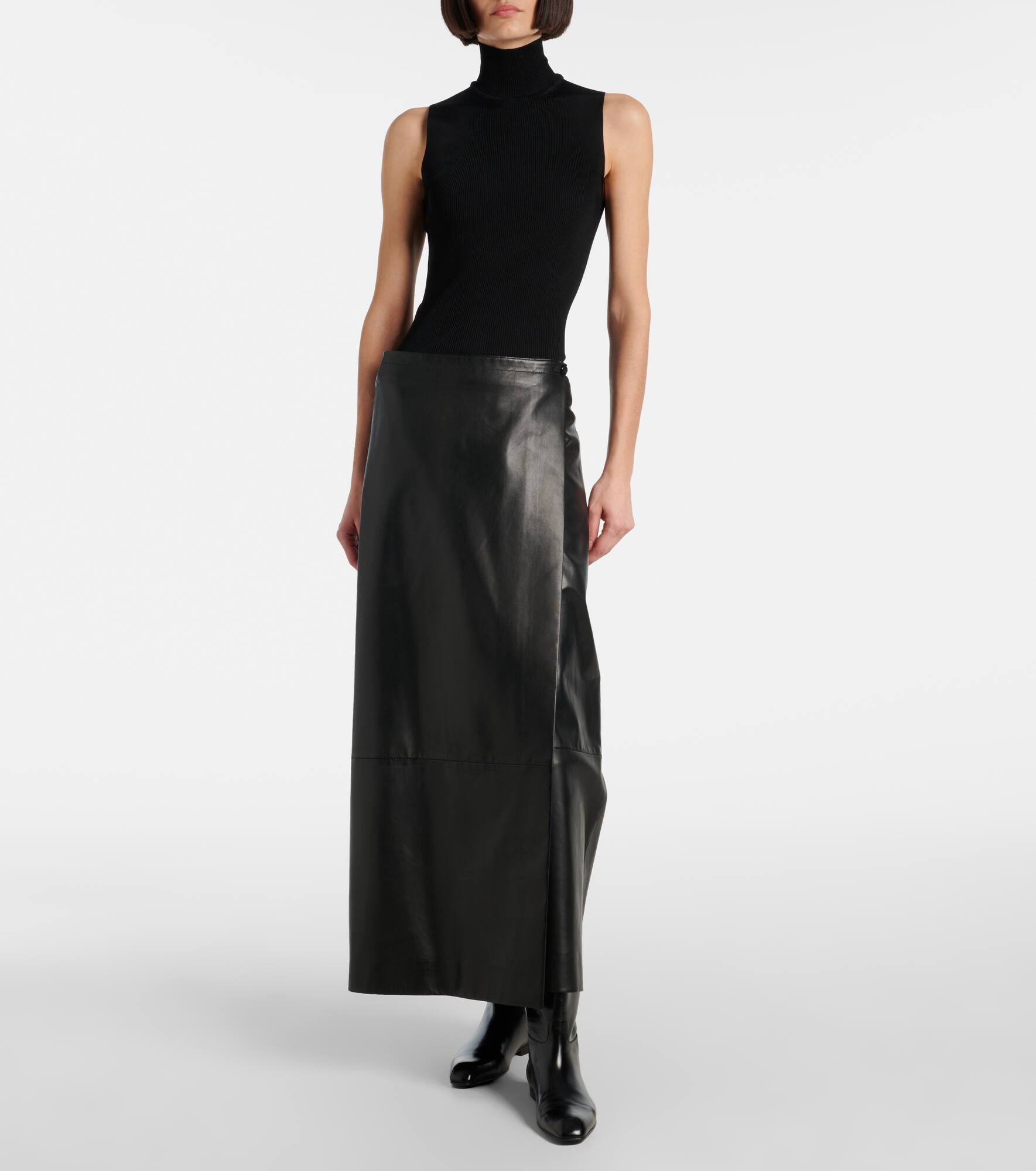 Benita ribbed-knit turtleneck top - 2