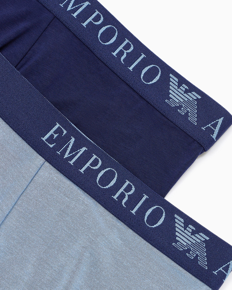 EMPORIO ARMANI Two-pack of ASV soft-touch eco viscose boxer briefs outlook