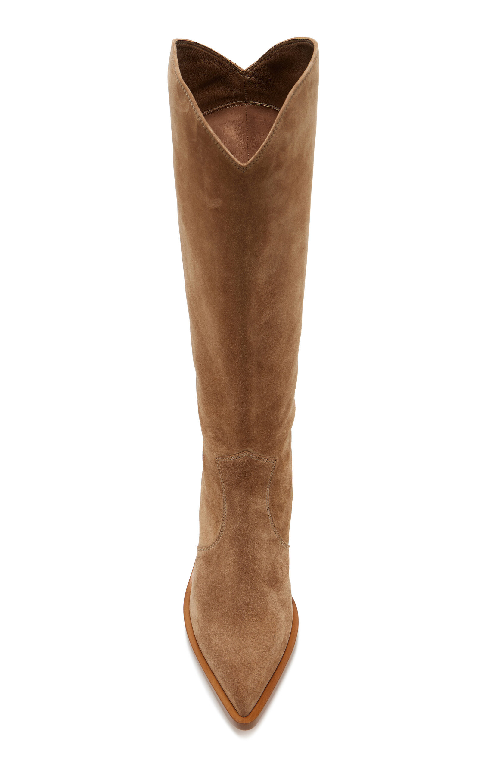 Suede Western Boots tan - 3