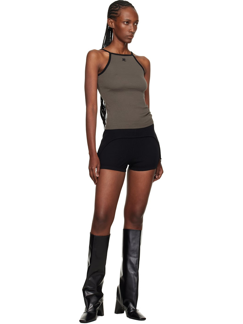 courrèges Gray Contrast Tank Top outlook