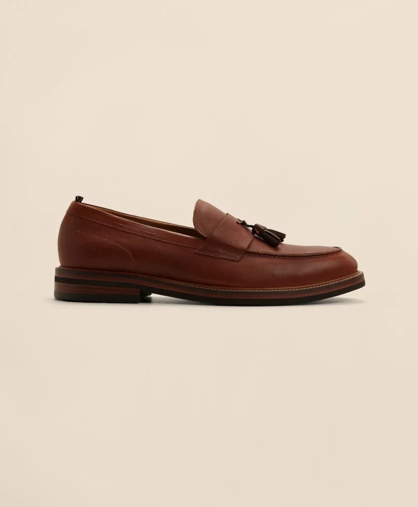 Leather Tassel Loafers - 1