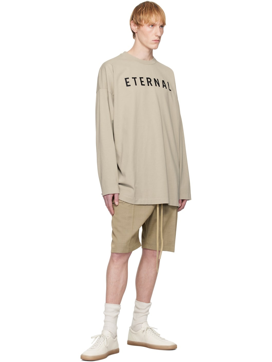 Gray 'Eternal' Long Sleeve T-shirt - 4