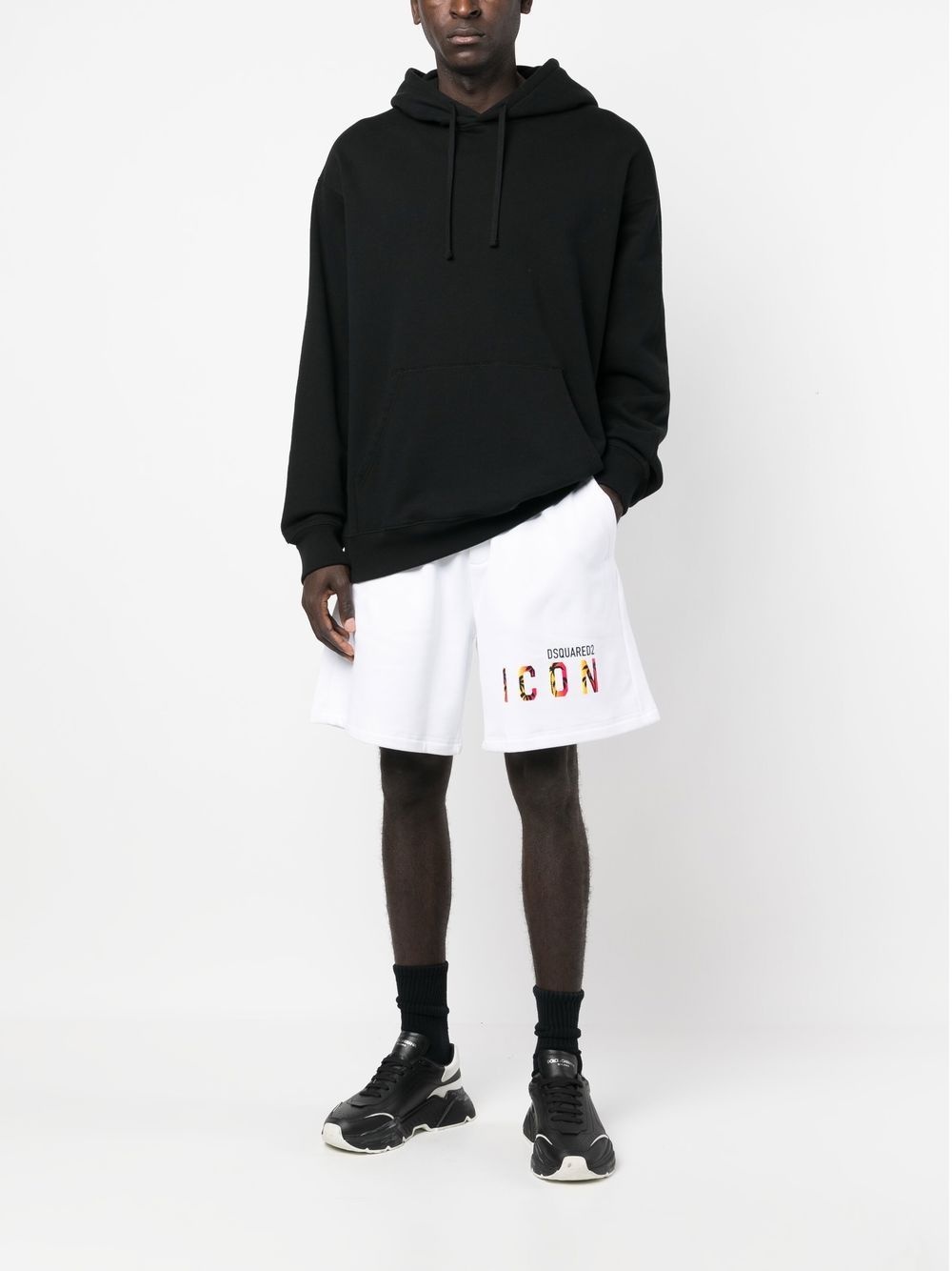 cotton logo-print shorts - 2