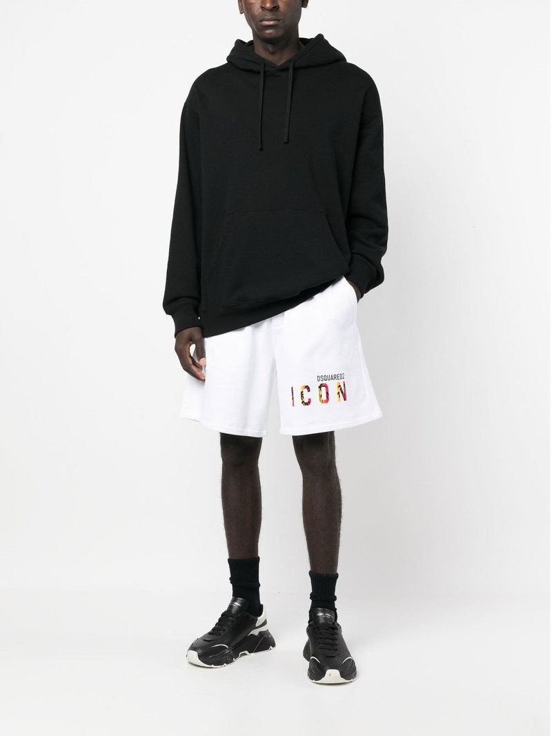 DSQUARED2 cotton logo-print shorts outlook