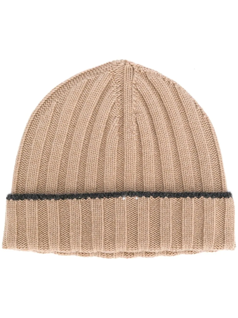 ribbed knit beanie - 1