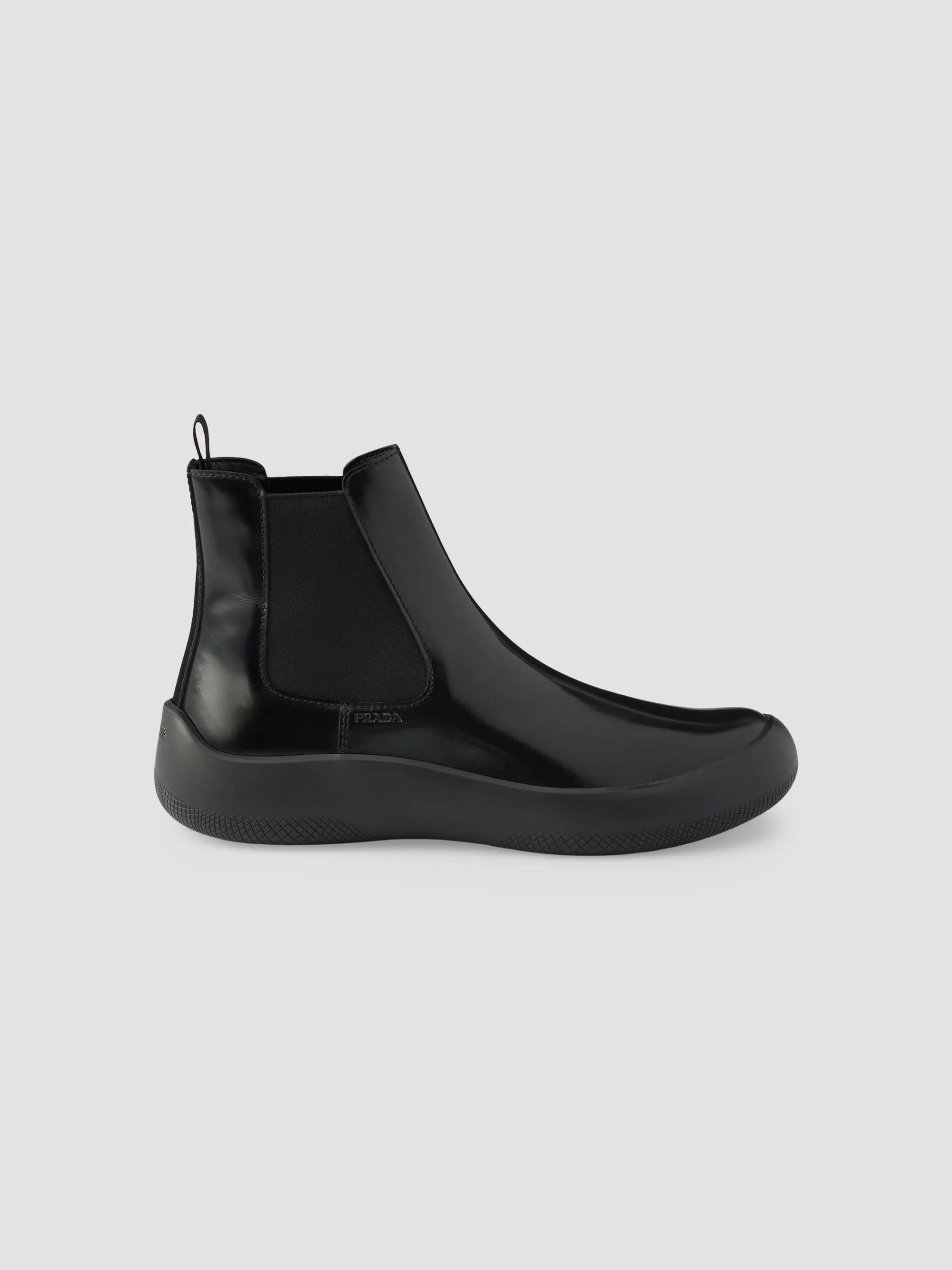 Men's Brushed Leather Chelsea Boots - Black - 1