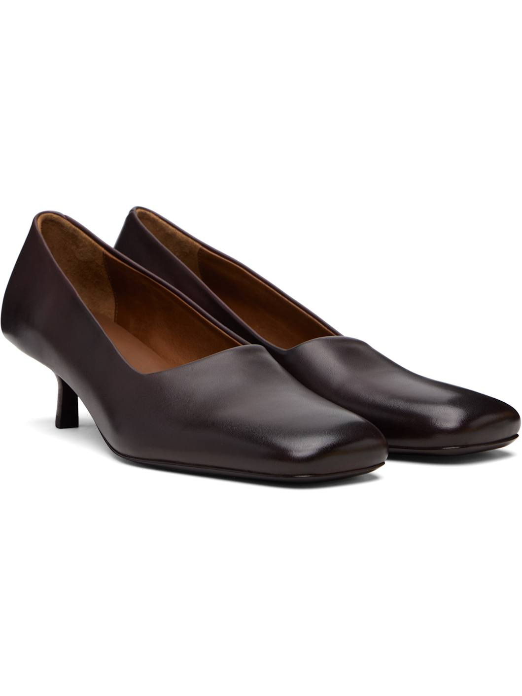 Brown Spazzola Heels - 4