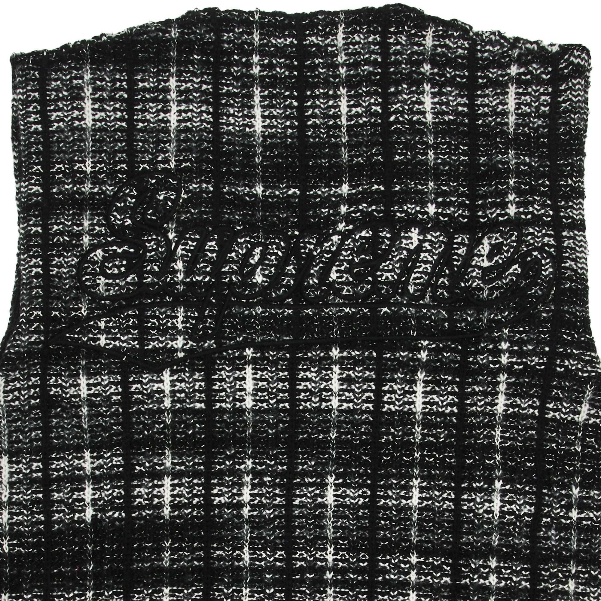 Supreme Speckled Zip Up Sweater Vest 'Black' - 3