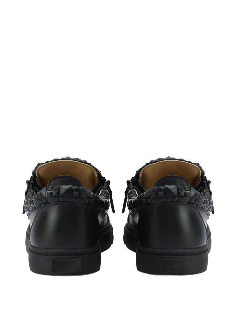 The Manhattan zip-detail woven sneakers 3
