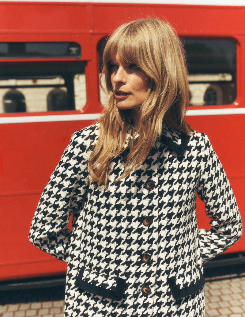Edinburgh Swing Coat-Black Dogstooth 8