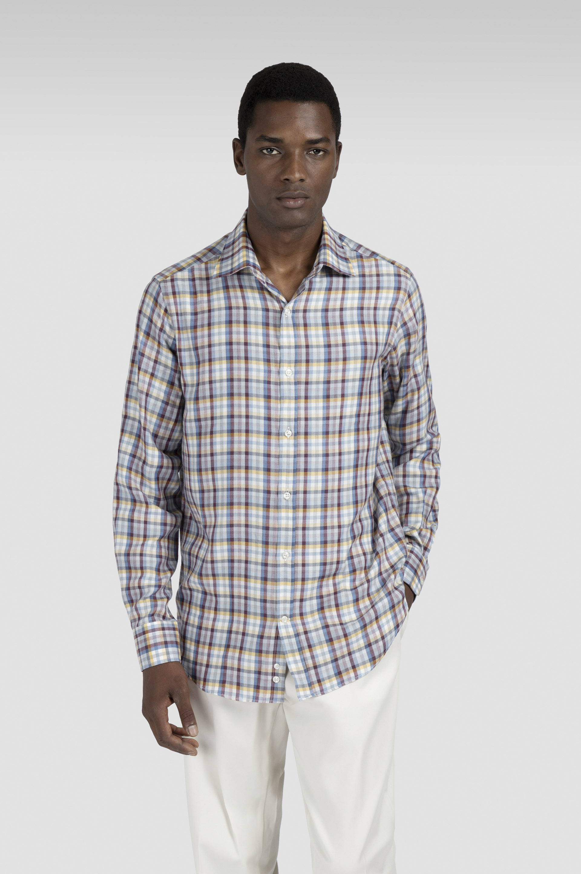 X-SOFT SHIRT WITH CHECKERED PATTERN - 6
