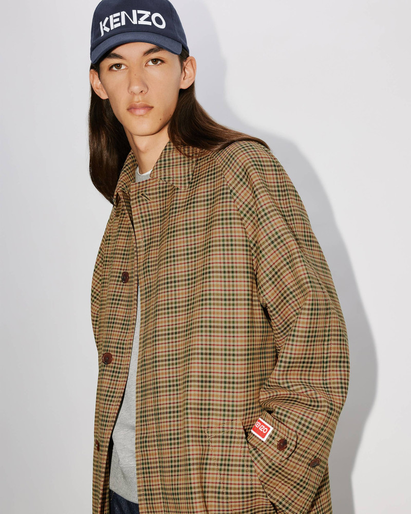 Checked trench coat 5