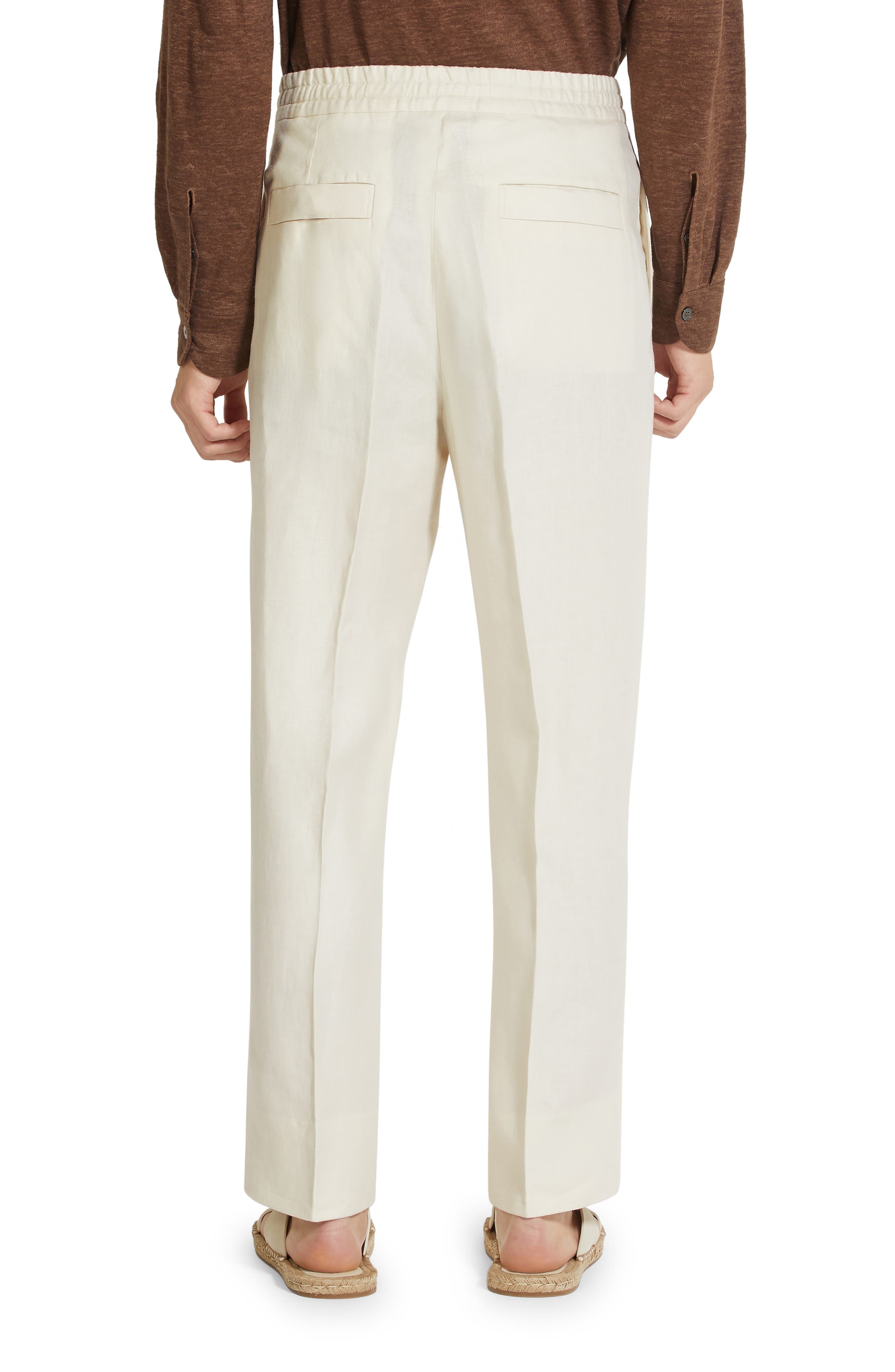 Oasi Linen Drawstring Trousers - 2