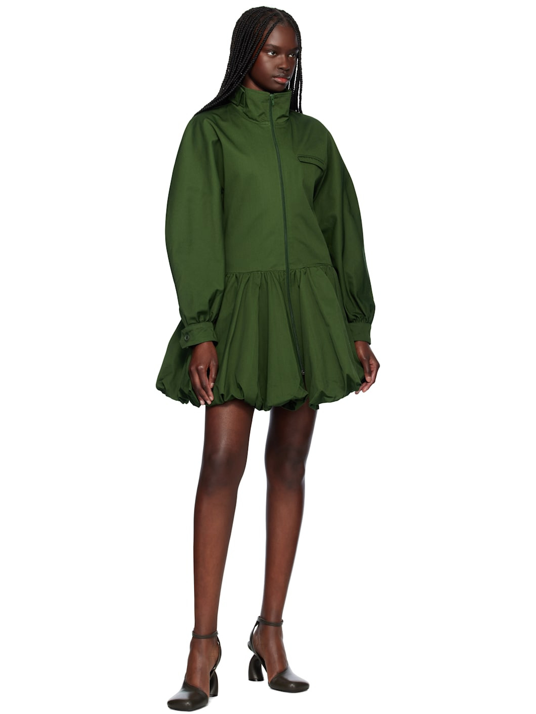Green Normandy Minidress - 4