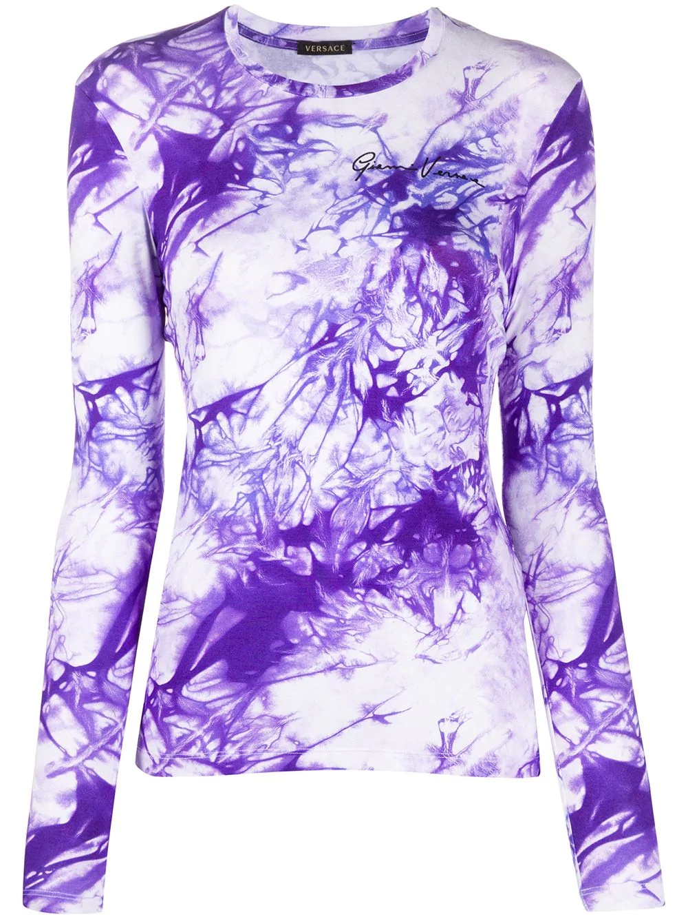 tie-dye long sleeve T-shirt - 1