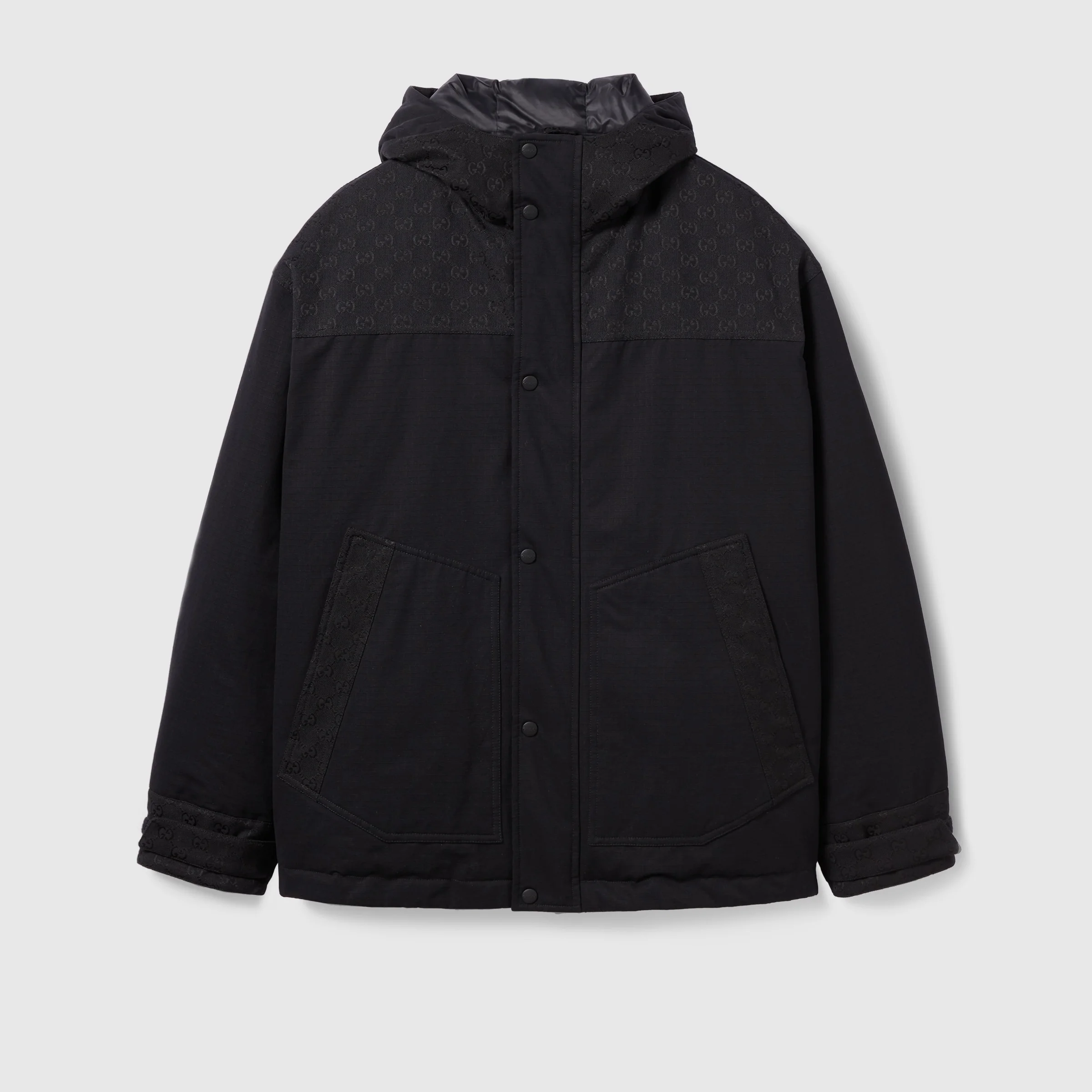 Cotton ripstop padded jacket - 1