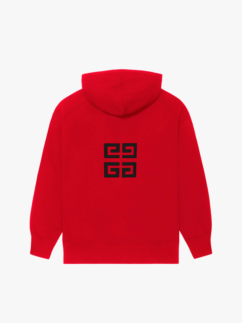 GIVENCHY 4G SLIM FIT HOODIE IN FLEECE 5