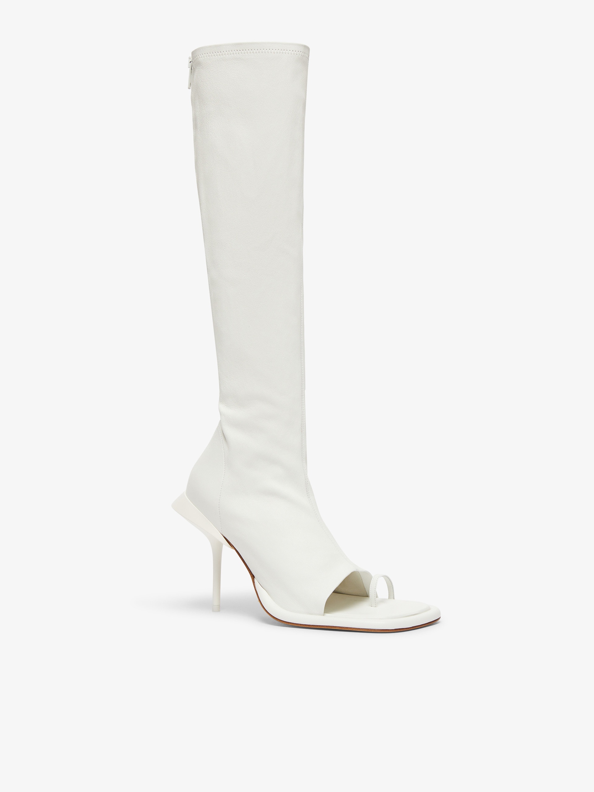 Sportmax DREAM Stretch nappa-leather thong boots | REVERSIBLE