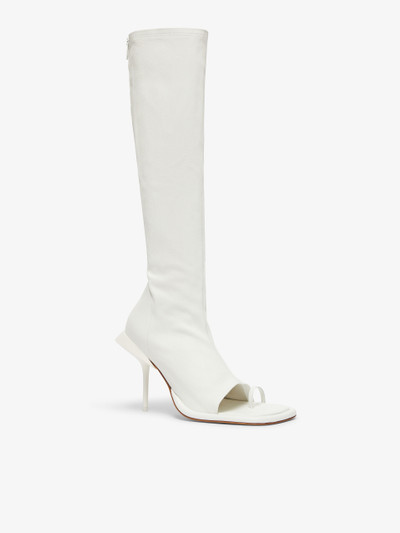 Sportmax DREAM Stretch nappa-leather thong boots outlook