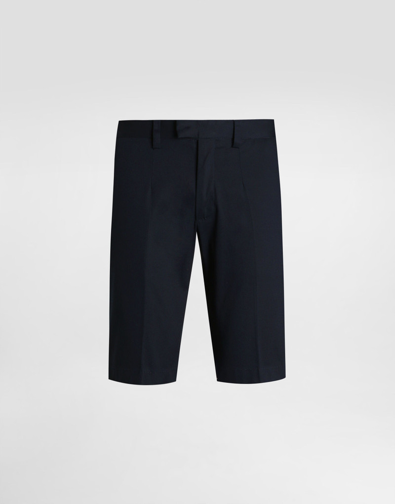 Cotton gabardine bermuda shorts 1